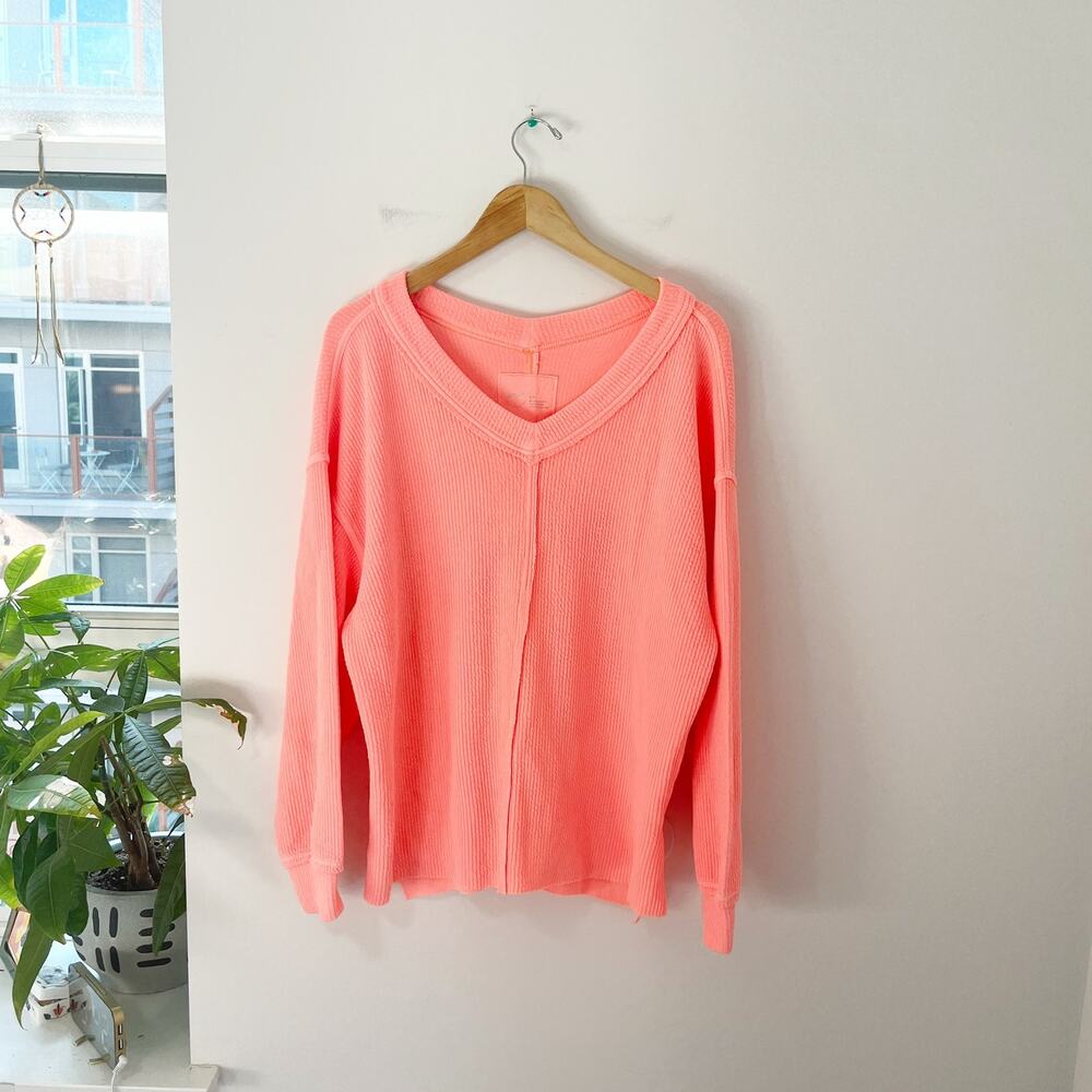 Aerie Bright Pink Oversized Sweatshirt Size Small
